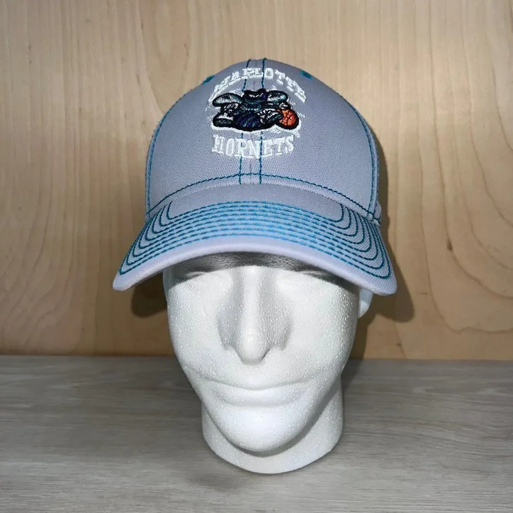 Charlotte Hornets NBA Adidas Hardwood Climalite Grey Hat Small-Medium‎